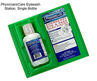 PhysiciansCare Eyewash Station, Single Bottle
