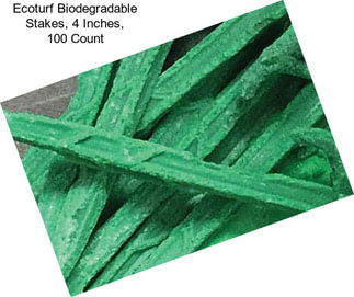 Ecoturf Biodegradable Stakes, 4 Inches, 100 Count