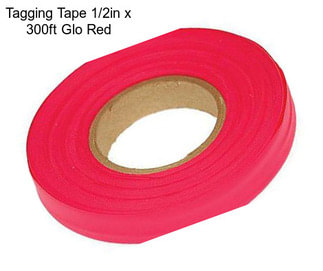 Tagging Tape 1/2in x 300ft Glo Red