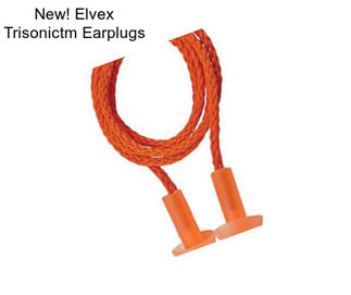 New! Elvex Trisonictm Earplugs