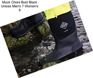 Muck Chore Boot Black Unisex Men\'s 7 Women\'s 8