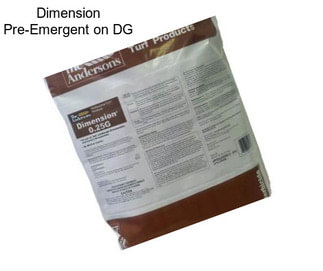 Dimension Pre-Emergent on DG