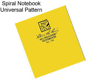 Spiral Notebook Universal Pattern