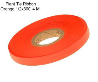 Plant Tie Ribbon Orange 1/2\