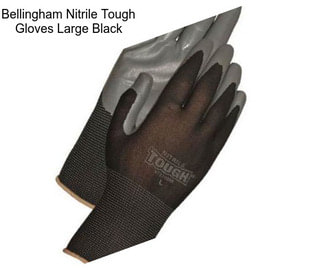 Bellingham Nitrile Tough Gloves Large Black