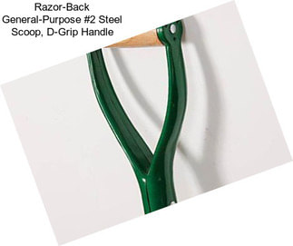 Razor-Back General-Purpose #2 Steel Scoop, D-Grip Handle