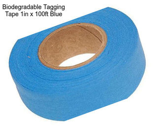 Biodegradable Tagging Tape 1in x 100ft Blue