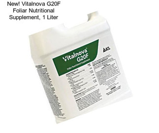 New! Vitalnova G20F Foliar Nutritional Supplement, 1 Liter