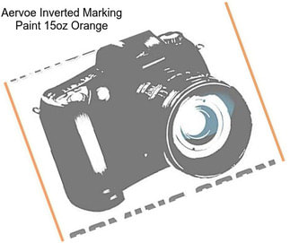 Aervoe Inverted Marking Paint 15oz Orange