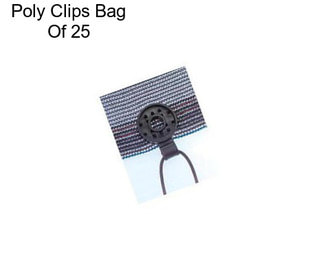 Poly Clips Bag Of 25
