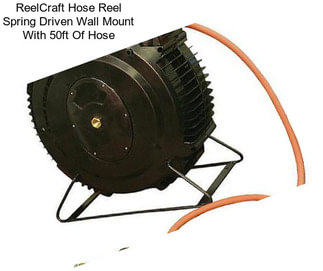 ReelCraft Hose Reel Spring Driven Wall Mount With 50ft Of Hose