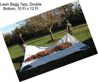 Lawn Bagg Tarp, Double Bottom, 10 Ft x 12 Ft