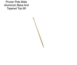 Pruner Pole Male Aluminum Base And Tapered Top 6ft