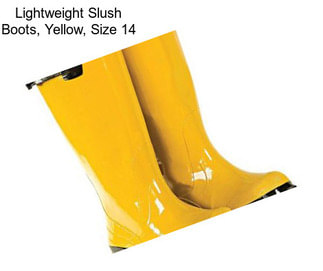 Lightweight Slush Boots, Yellow, Size 14