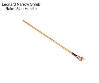 Leonard Narrow Shrub Rake, 54in Handle