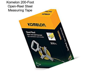 Komelon 200-Foot Open-Reel Steel Measuring Tape