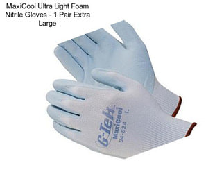 MaxiCool Ultra Light Foam Nitrile Gloves - 1 Pair Extra Large