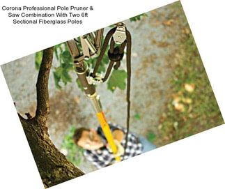 Corona Professional Pole Pruner & Saw Combination With Two 6ft Sectional Fiberglass Poles