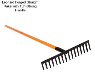 Leonard Forged Straight Rake with Tuff-Strong Handle