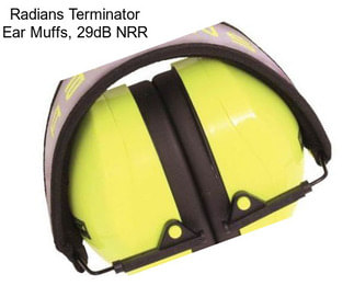 Radians Terminator Ear Muffs, 29dB NRR