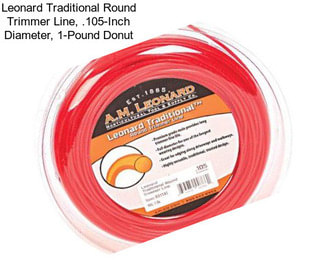 Leonard Traditional Round Trimmer Line, .105-Inch Diameter, 1-Pound Donut