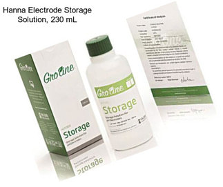 Hanna Electrode Storage Solution, 230 mL