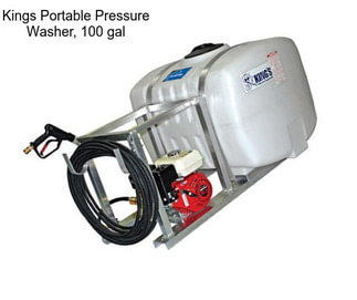 Kings Portable Pressure Washer, 100 gal