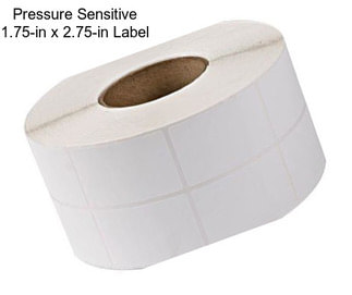 Pressure Sensitive 1.75-in x 2.75-in Label