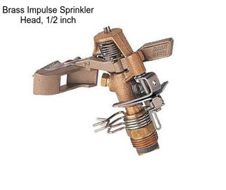 Brass Impulse Sprinkler Head, 1/2 inch