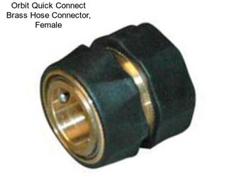 Orbit Quick Connect Brass Hose Connector, Female