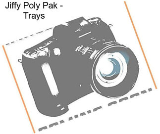 Jiffy Poly Pak - Trays