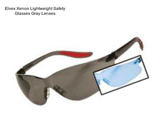 Elvex Xenon Lightweight Safety Glasses Gray Lenses