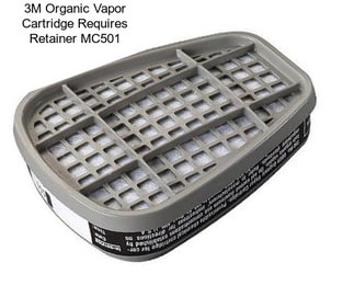 3M Organic Vapor Cartridge Requires Retainer MC501