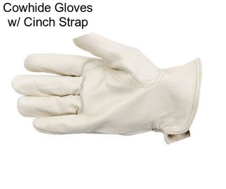 Cowhide Gloves w/ Cinch Strap