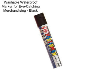 Washable Waterproof Marker for Eye-Catching Merchandising - Black