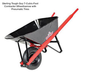 Sterling Tough Guy 7-Cubic-Foot Contractor Wheelbarrow with Pneumatic Tires