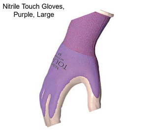 Nitrile Touch Gloves, Purple, Large