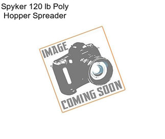 Spyker 120 lb Poly Hopper Spreader
