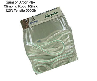 Samson Arbor Plex Climbing Rope 1/2in x 120ft Tensile 6000lb