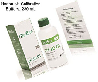 Hanna pH Calibration Buffers, 230 mL