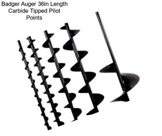 Badger Auger 36in Length Carbide Tipped Pilot Points