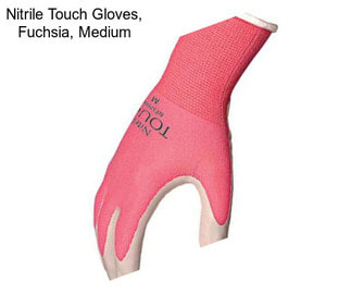 Nitrile Touch Gloves, Fuchsia, Medium