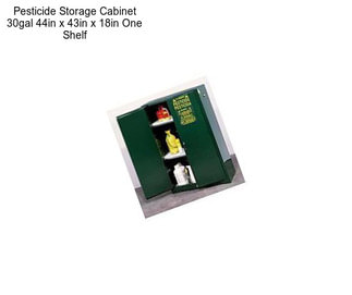 Pesticide Storage Cabinet 30gal 44in x 43in x 18in One Shelf