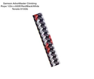 Samson ArborMaster Climbing Rope 1/2in x 600ft Red/Black/White Tensile 8100lb