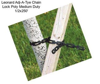 Leonard Adj-A-Tye Chain Lock Poly Medium Duty 1/2\