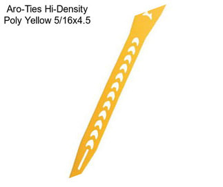 Aro-Ties Hi-Density Poly Yellow 5/16\