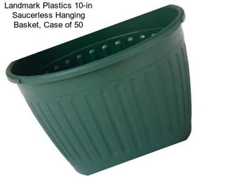 Landmark Plastics 10-in Saucerless Hanging Basket, Case of 50