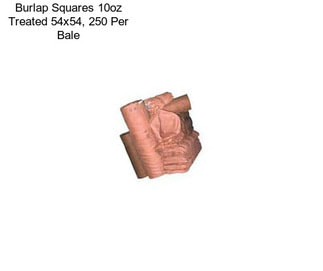 Burlap Squares 10oz Treated 54x54, 250 Per Bale