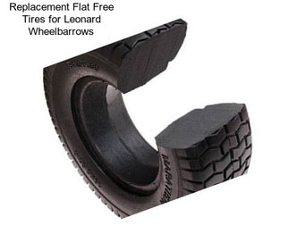 Replacement Flat Free Tires for Leonard Wheelbarrows