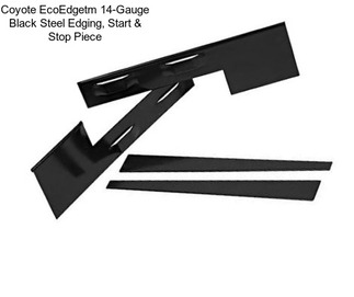 Coyote EcoEdgetm 14-Gauge Black Steel Edging, Start & Stop Piece